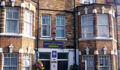 The entrance of Jasmine Guest House in East Yorkshire.